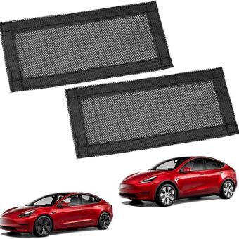 Vent Cover 2023 for Tesla Model Y, Universal Air Vent Cover Compatible with Tesla Model 3 and Model Y 2023 2022 2021 2020 2019, Mesh Rear Floor Backseat Under Seat Grille, Set of 2