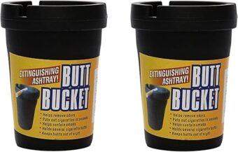 Victor 3-7012NF Bucket-Ashtray Cigarette Butt Container, 2 Pack