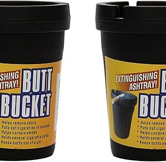 Victor 3-7012NF Bucket-Ashtray Cigarette Butt Container, 2 Pack