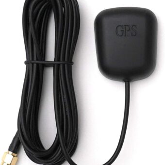 Waterproof GPS Active Antenna, Magnetic Base, 28dB Gain, 3-5VDC, SMA