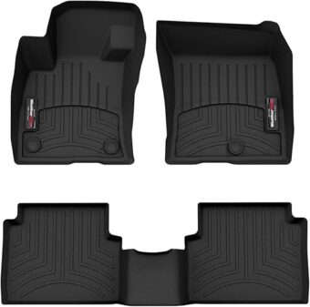 WeatherTech Custom Fit FloorLiners for Ford Maverick - 1st & 2nd Row (441642-1-3), Black