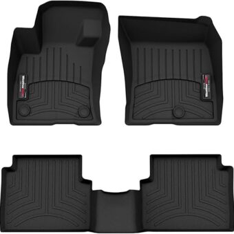 WeatherTech Custom Fit FloorLiners for Ford Maverick - 1st & 2nd Row (441642-1-3), Black