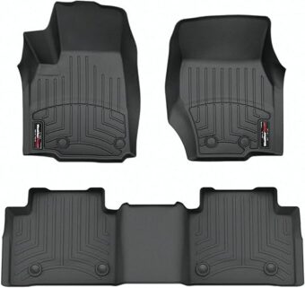 WeatherTech Custom Fit FloorLiners for Jeep Grand Cherokee (WL) - 1st & 2nd Row (4417821-4416965), Black