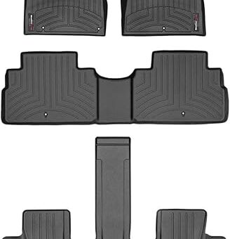 WeatherTech Custom Fit FloorLiners for Kia Telluride - Full Set (441532-1-2-3), Black