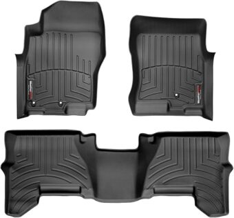 WeatherTech Custom Fit FloorLiners for Nissan Pathfinder, Xterra - 1st & 2nd Row (441801-440332), Black