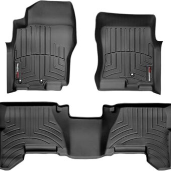 WeatherTech Custom Fit FloorLiners for Nissan Pathfinder, Xterra - 1st & 2nd Row (441801-440332), Black