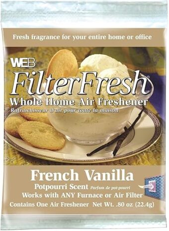 WEB FilterFresh Whole Home French Vanilla Air Freshener 0.8 Ounce (Pack of 1)