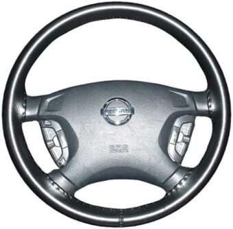 Wheelskins WS10201XX Genuine Leather Black Size AXX Steering Wheel Cover