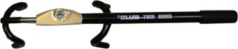 Winner International The Club 3100 Twin Hooks Steering Wheel Lock, Black/Gold