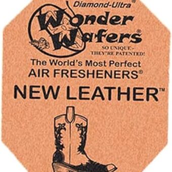 Wonder Wafers 25 CT Individually Wrapped New Leather Air Fresheners