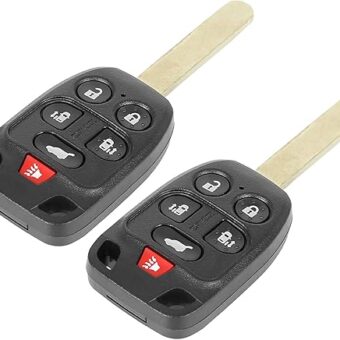 X AUTOHAUX 2pcs Car Replacement Key Fob Keyless Remote Entry Key Shell Case for Honda Odyssey 2011 2012 2013 N5F-A04TAA