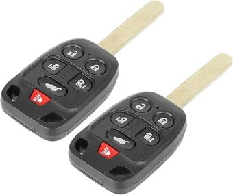 X AUTOHAUX 2pcs Car Replacement Key Fob Keyless Remote Entry Key Shell Case for Honda Odyssey 2011 2012 2013 N5F-A04TAA