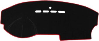 X AUTOHAUX Car Dashboard Cover Nonslip Black Red Sun Pad for Mazda 3 2003-2009