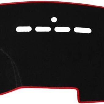 X AUTOHAUX Car Dashboard Cover Nonslip Black Red Sun Pad for Mazda 3 2003-2009