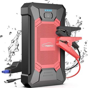 YABER Car Battery Jump Starter 2000A Portable Car Jump Starter Battery Pack (7.0L Gas/5.5L Diesel) 12V Jump Box Car Battery Jumper Starter with Smart Safety Jumper Cables, LED...