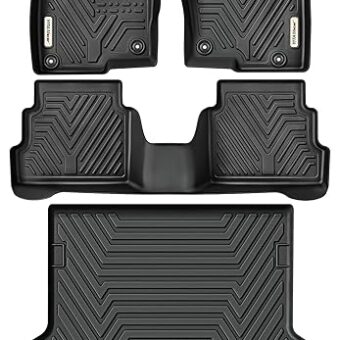 YITAMOTOR Floor Mats & Cargo Mats Set Fits for Mazda CX-5 2017-2021, Custom Fit TPE All Weather Mazda CX-5 CX5 Floor Liners Set