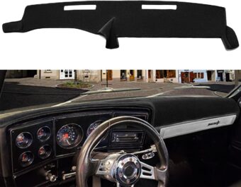 Yiz Dash Cover Mat Custom Fit for 1973-1980 Chevy Chevrolet C10 C20 C30 K10 K20 K30 Suburban K5 Blazer Pickup,GMC Jimmy C/K 15 25 35 1500 2500 Suburban Sierra,Dashboard Pad...