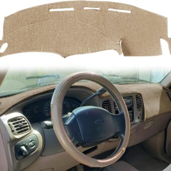 Yiz Dashboard Cover Dash Cover Mat Custom Fit for Ford F150 F250 Expedition F150 Heritage 1997 1998 1999 2000 2001 2002 2003 Without Climate Sensor Without Light Sensor (97-03...