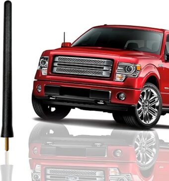 Antenna Mast for Ford F150 (2009-2024) | Highly Durable Premium Truck Antenna 6 3/4 Inch | Car Wash-Proof Radio Antenna for FM AM | Black, Automotive Antenna Replacement for...