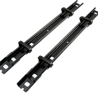 KUAFU Seat Bracket Compatible with 2015-2023 Ford Transit 2 Person Bench Seat Floor Track Bracket Black 2Pcs