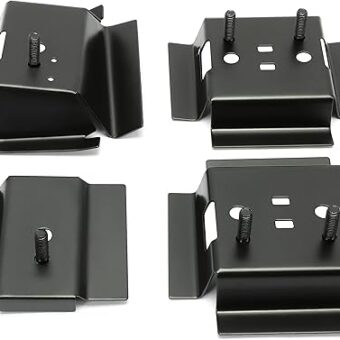 KUAFU Seat Brackets Rail Mounting Brackets Compatible with 1978-1988 Buick Regal, Chevrolet Monte Carlo, Oldsmobile Cutlass Supreme, Pontiac Grand Prix, GMC Caballero Any G-Body...