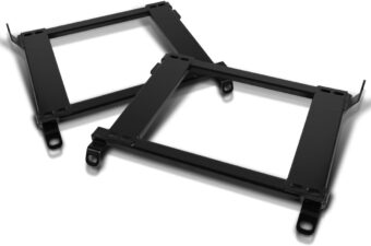 Spec-D Tuning Racing Seat Mounting Brackets Rail Track Pair Compatible with 1992-1995 Honda Civic EG, 1994-2001 Acura Integra