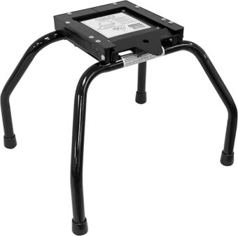 Wise 8WD1174 Portable Seat Stand with 8WD17 Quick Release Bracket, Black Powder Coat Finish