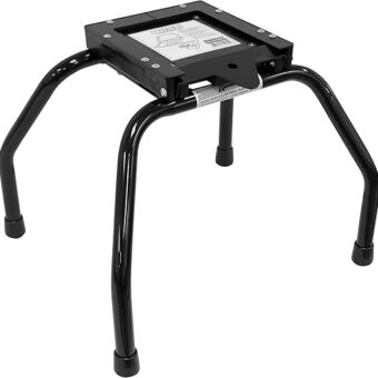 Wise 8WD1174 Portable Seat Stand with 8WD17 Quick Release Bracket, Black Powder Coat Finish